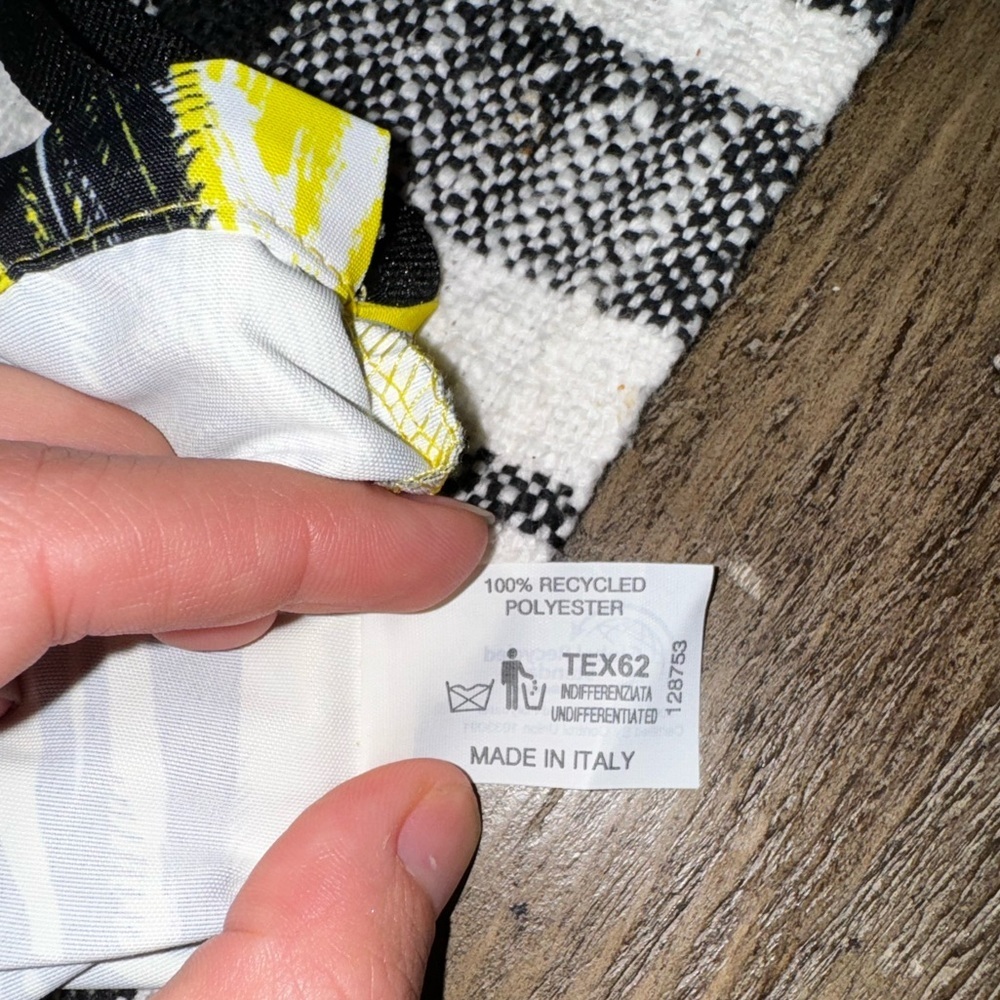 Prada Small Banana Print Drawstring Dust Bag Used… - image 3